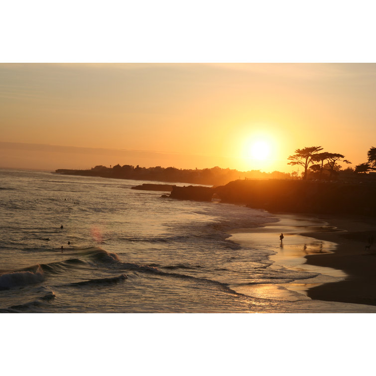 Highland Dunes Sunset At Santa Cruz On Canvas by Vprndsg Print